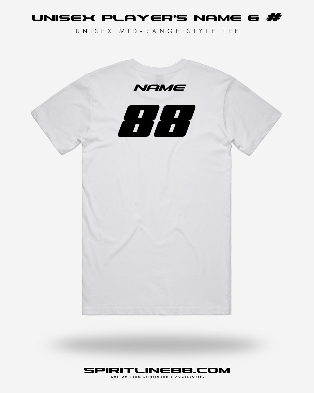 #1113 | Adult Unisex Mid-Range Style - Cheetah Mascot -Player's Name & Number