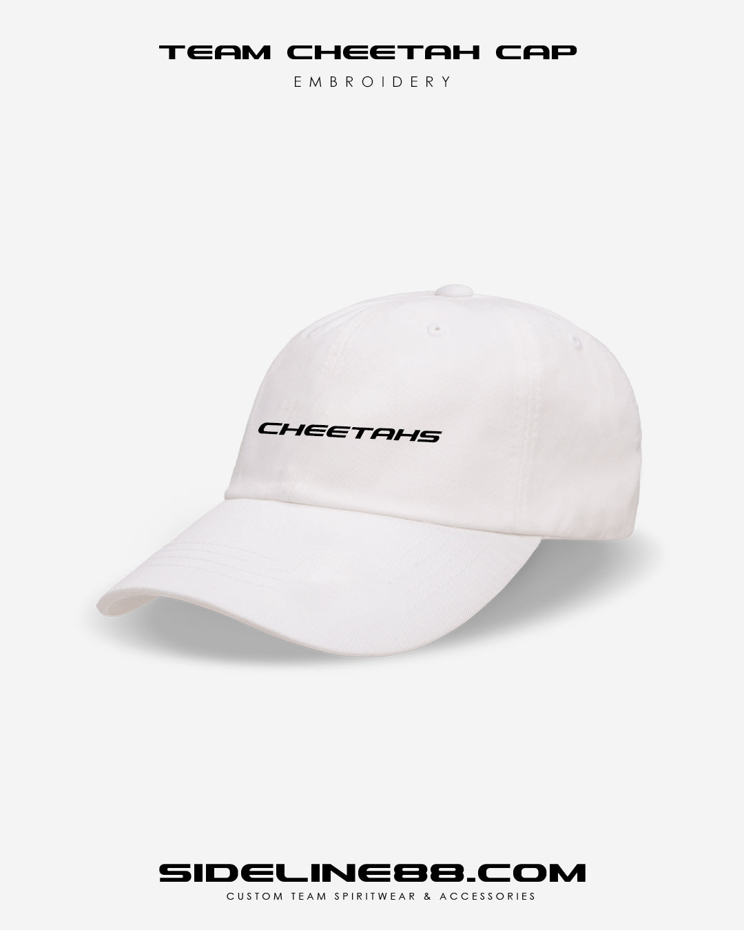 #1117 | Classic Embroider Dad Cap - Team Cheetah