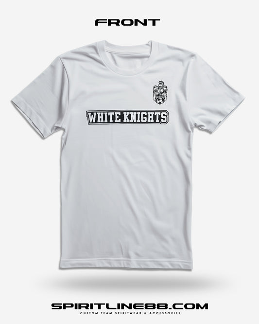 Adult Coach Style T- Shirt | White Knights