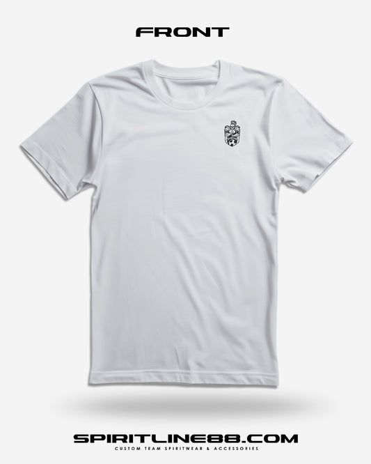Adult Logo Left Chest T- Shirt | White Knights